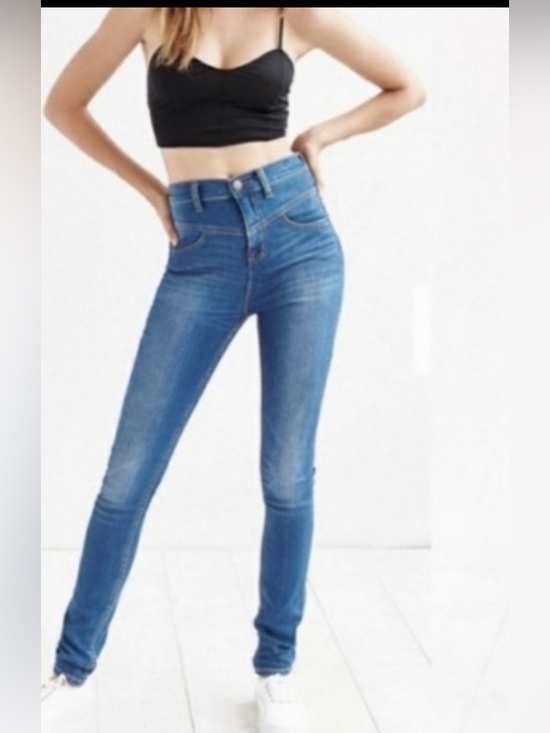BDG Denim - BDG | High Rise Sean Jean Ankle Blue Denim 4 Pocket Zipper Button Fly 28 W 29 L